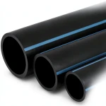 أنابيب HDPE الوطني لشبكات المياه ضغط 6 بار قطر خارجي 50 مم سمك 1.6 مم لون اسود