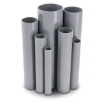 مواسير UPVC ضغط 21.7 بار مقاس ¼ 1 إنش سمك 3.12 مم لون رمادي