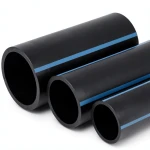 أنابيب HDPE الوطني لشبكات المياه ضغط 6 بار قطر خارجي 75 مم سمك 2.3 مم لون أسود