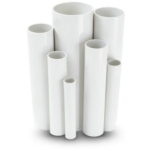 مواسير UPVC ضغط 21.7 بار مقاس ½ 1 إنش سمك 3.58 مم لون أبيض