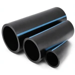 أنابيب HDPE الوطني لشبكات المياه ضغط 6 بار قطر خارجي 90 مم سمك 2.8 مم لون أسود