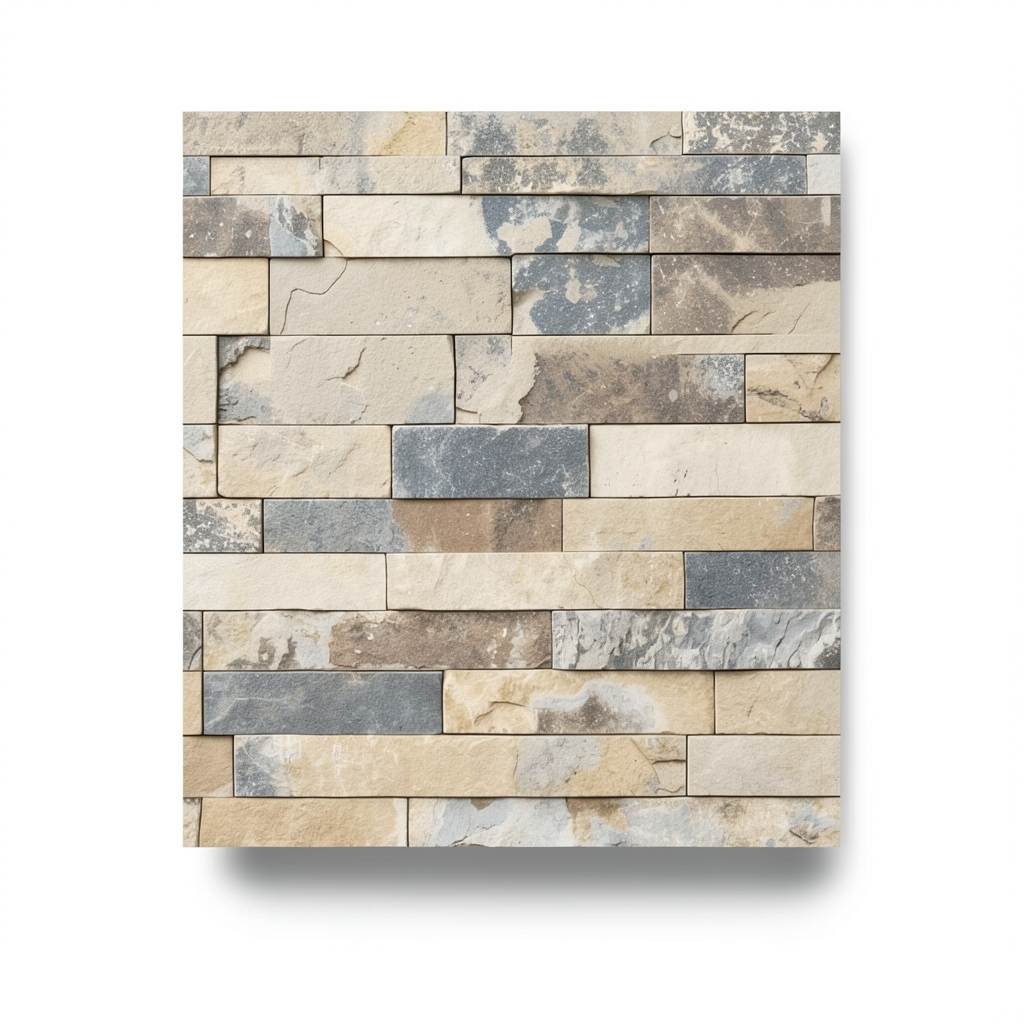 Stone Wallpaper Beige Color 10m x 0.53m, Model 475104