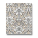 Italian Wall Decoration 10m x 1.06m Beige with Grey, Model 4752