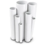 مواسير UPVC ضغط اسمي 8.6 بار مقاس ¼ 1 إنش سمك 1.52 مم لون أبيض
