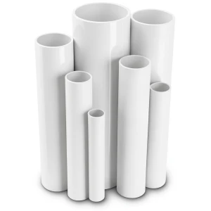مواسير UPVC ضغط اسمي 8.6 بار مقاس ½ 1 إنش سمك 1.52 مم لون أبيض