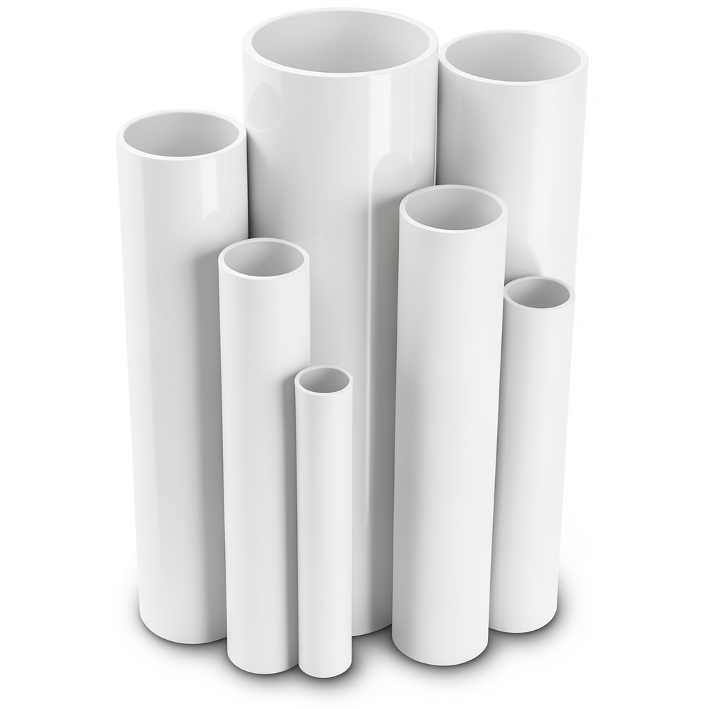 UPVC Pipes Nominal Pressure 8.6 Bar Size 1 ½ inch Thickness 1.52 mm White