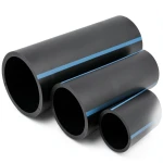 أنابيب HDPE الوطني لشبكات المياه ضغط 6 بار قطر خارجي 63 مم سمك 2 مم لون أسود