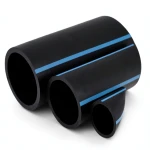 أنابيب HDPE الوطني لشبكات المياه ضغط 6 بار قطر خارجي 90 مم سمك 2.8 مم لون أسود