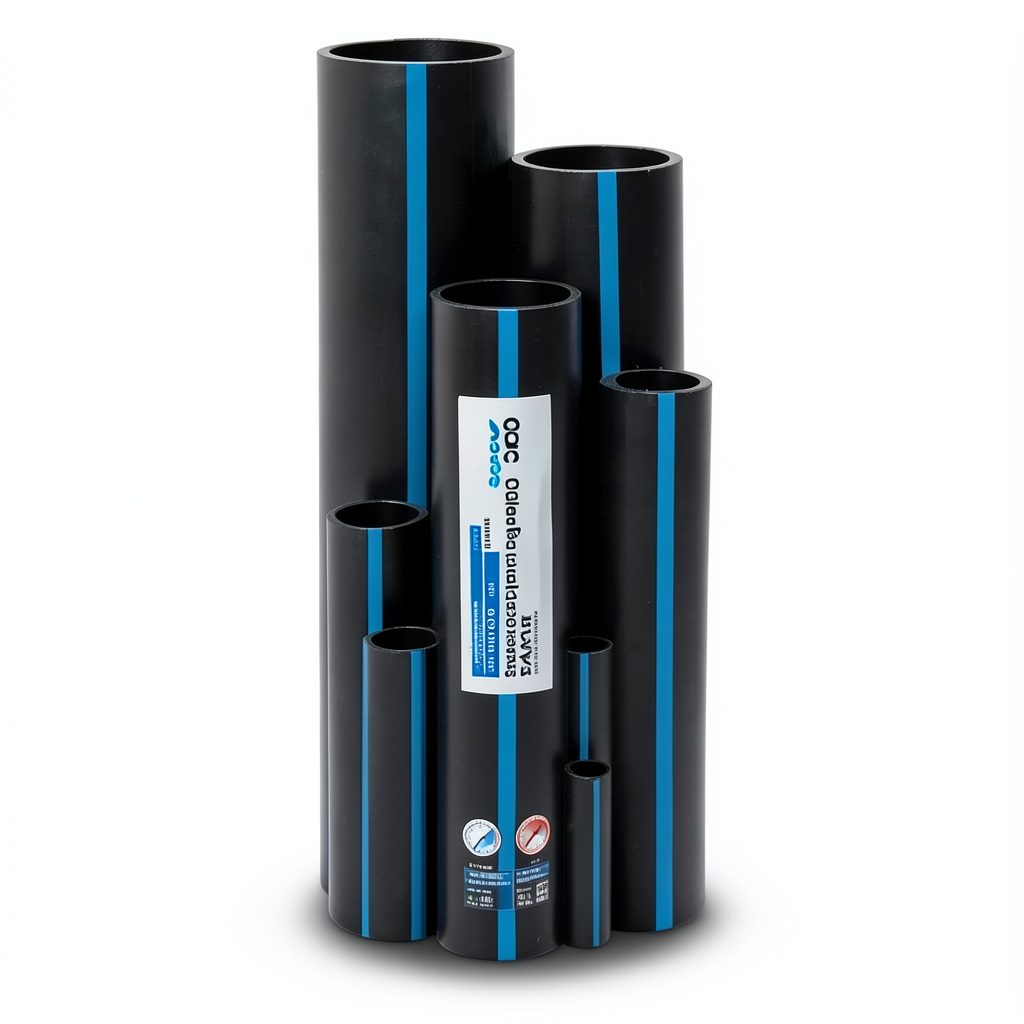 أنابيب HDPE سابكو PE 100 ضغط 6 بار قطر خارجي 140 مم سمك 5.4 مم لون اسود | سابكو