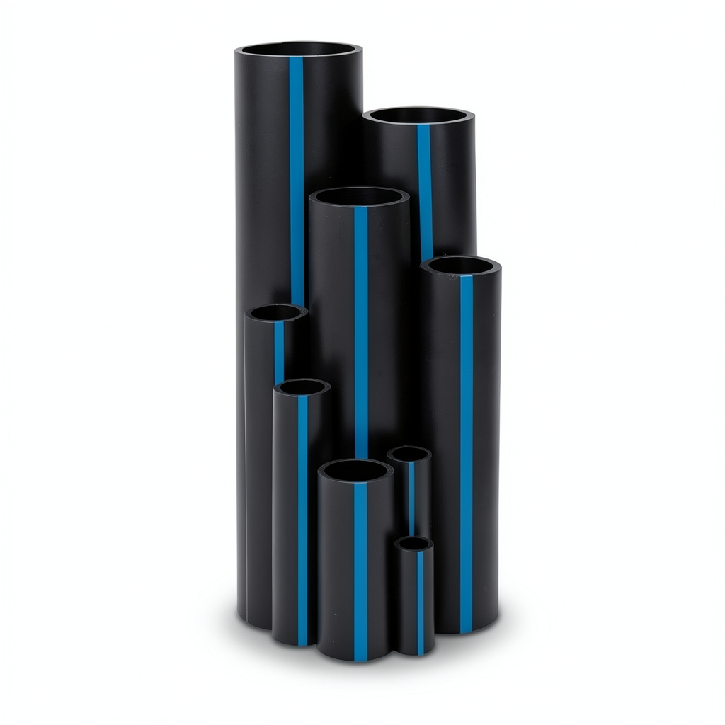 أنابيب HDPE سابكو PE 100 ضغط 6 بار قطر خارجي 200 مم سمك 7.7 مم لون أسود | سابكو