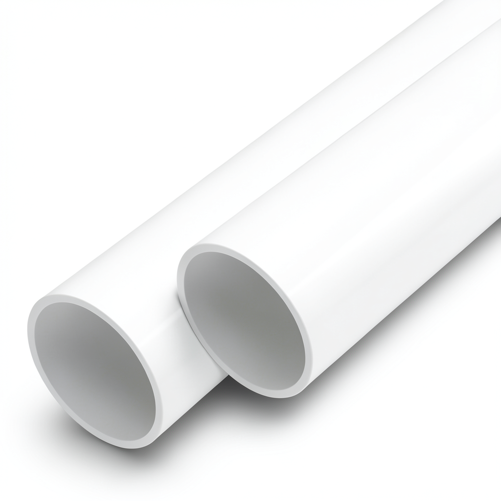 مواسير UPVC مقاس 1/4 1 إنش سمك 4.8 مم لون أبيض