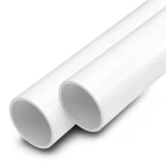 مواسير UPVC مقاس 1/2 1 إنش سمك 5.1 مم لون أبيض