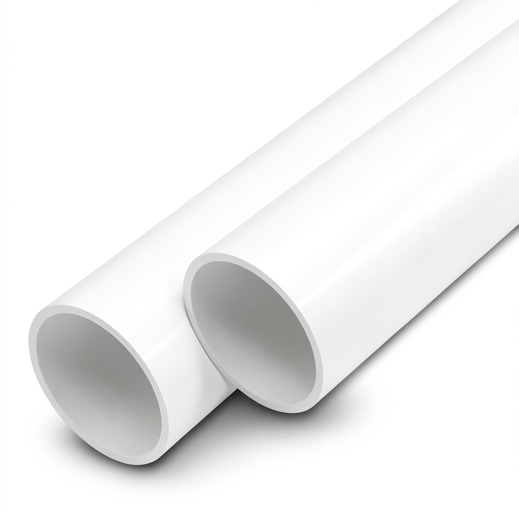 UPVC Pipes 2 Inch Size 5.5 mm Thickness White Color