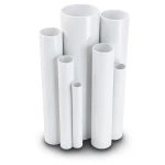 مواسير UPVC مقاس ¾ إنش سمك 1.98 مم ضغط 21.7 بار لون أبيض