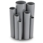 مواسير UPVC مقاس ¾ إنش ضغط 21.7 بار سمك 1.98 مم لون رمادي