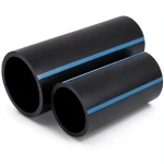 أنابيب HDPE الوطني لشبكات المياه ضغط 6 بار قطر خارجي 50 مم سمك 1.6 مم لون اسود