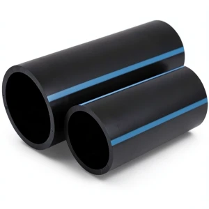 NPF HDPE Pipes for Water Networks Pressure 6 Bar Outside Diameter 50 mm Thickness 1.6 mm Black