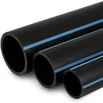 أنابيب HDPE الوطني لشبكات المياه ضغط 6 بار قطر خارجي 63 مم سمك 2 مم لون أسود