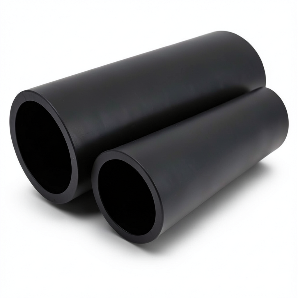 NPF HDPE Pipes for Water Networks Pressure 6 Bar OD 90 mm Thickness 2.8 mm Black