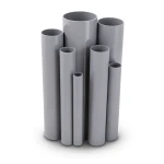 مواسير UPVC ضغط اسمي 21.7 بار مقاس 1 إنش سمك 2.46 مم لون رمادي
