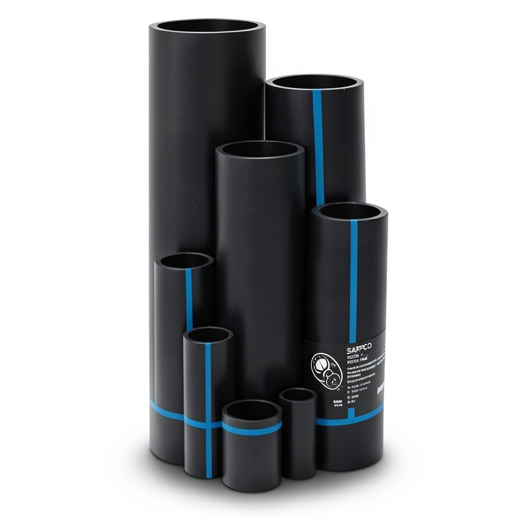 مواسير HDPE سابكو PE 100 ضغط 6 بار قطر خارجي 50 مم سمك 2 مم لون اسود | سابكو
