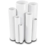 مواسير UPVC ضغط اسمي 21.7 بار مقاس ¼1 إنش سمك 3.12 مم لون أبيض