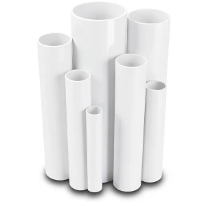 مواسير UPVC ضغط اسمي 21.7 بار مقاس ¼1 إنش سمك 3.12 مم لون أبيض
