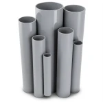 مواسير UPVC ضغط 21.7 بار مقاس ¼ 1 إنش سمك 3.12 مم لون رمادي