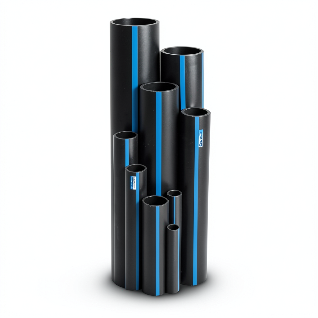 مواسير HDPE سابكو PE 100 ضغط 6 بار قطر خارجي 75 مم سمك 2.9 مم لون أسود | سابكو