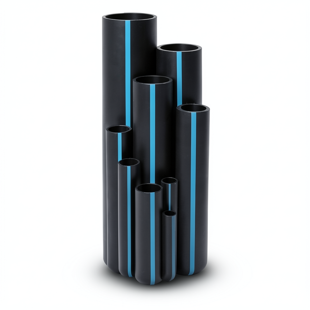 Sappco HDPE Pipes PE 100 Pressure 6 Bar Outside Diameter 90 mm Thickness 3.5 mm Black Color | SAPPCO