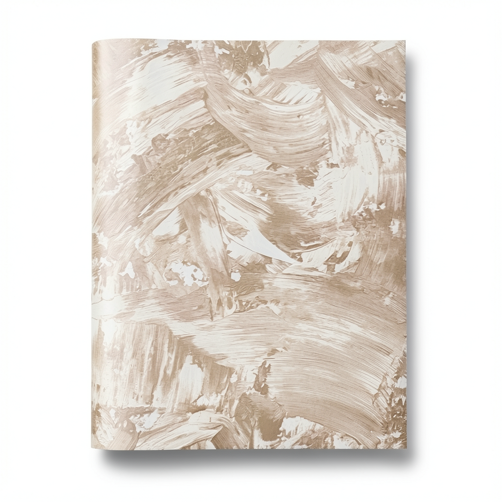 Patterned Wallpaper Light Brown 10m x 0.53m, Model 73502