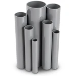 مواسير UPVC ضغط اسمي 21.7 بار مقاس ½ 1 إنش سمك 3.58 مم لون رمادي
