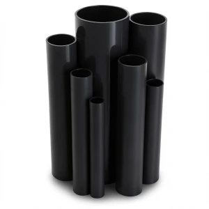 UPVC Pipes Nominal Pressure 21.7 Bar Size 1½ inch Thickness 3.58 mm Black
