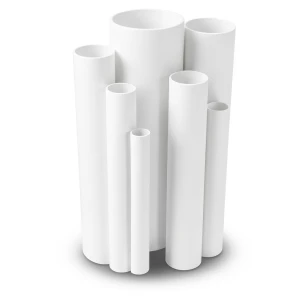 مواسير UPVC ضغط اسمي 8.6 بار مقاس ½ 1 إنش سمك 1.52 مم لون أبيض