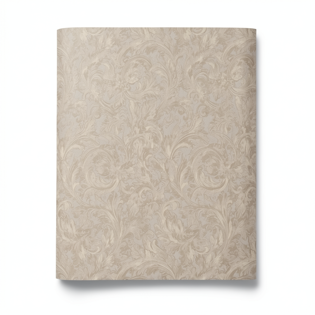 Patterned Wallpaper 10m x 0.73m Light Brown, Model 56871