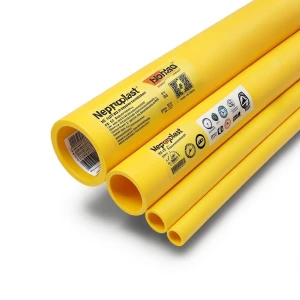 مواسير HDPE نيبروبلاست PE 100 ضغط 20 بار قطر خارجي 500 مم سمك 55.8 مم لون أصفر | نيبروبلاست
