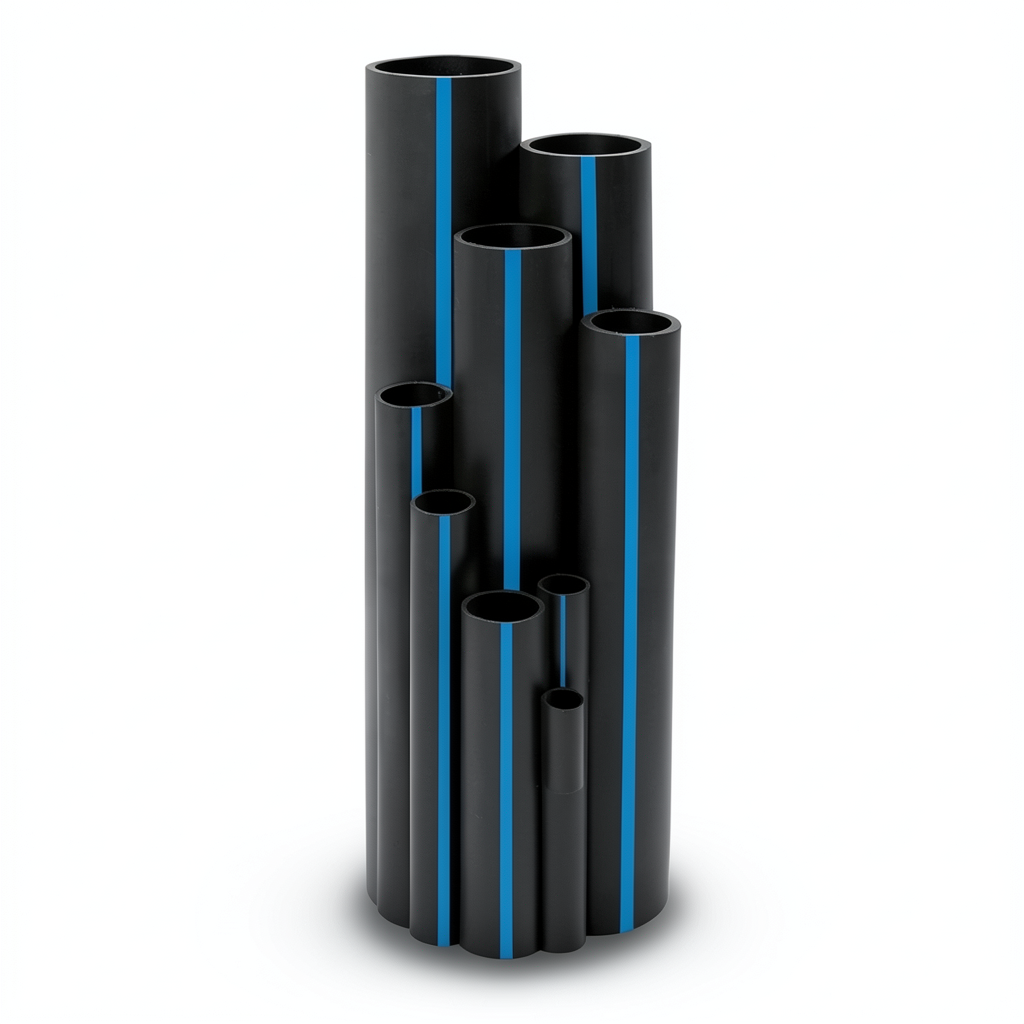 أنابيب HDPE سابكو PE 100 ضغط 6 بار قطر خارجي 315 مم سمك 12.1 مم لون اسود | سابكو
