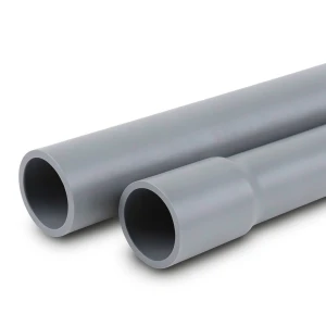 أنابيب UPVC ضغط اسمي 9 بار مقاس 6 إنش سمك 6.6 مم لون رمادي