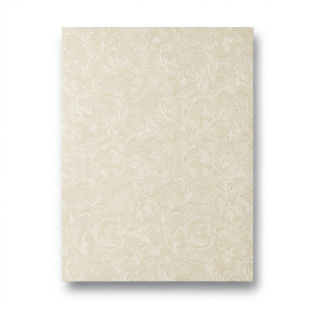 Italian Patterned Wall Covering 10m x 0.73m Light Beige, Model 56870