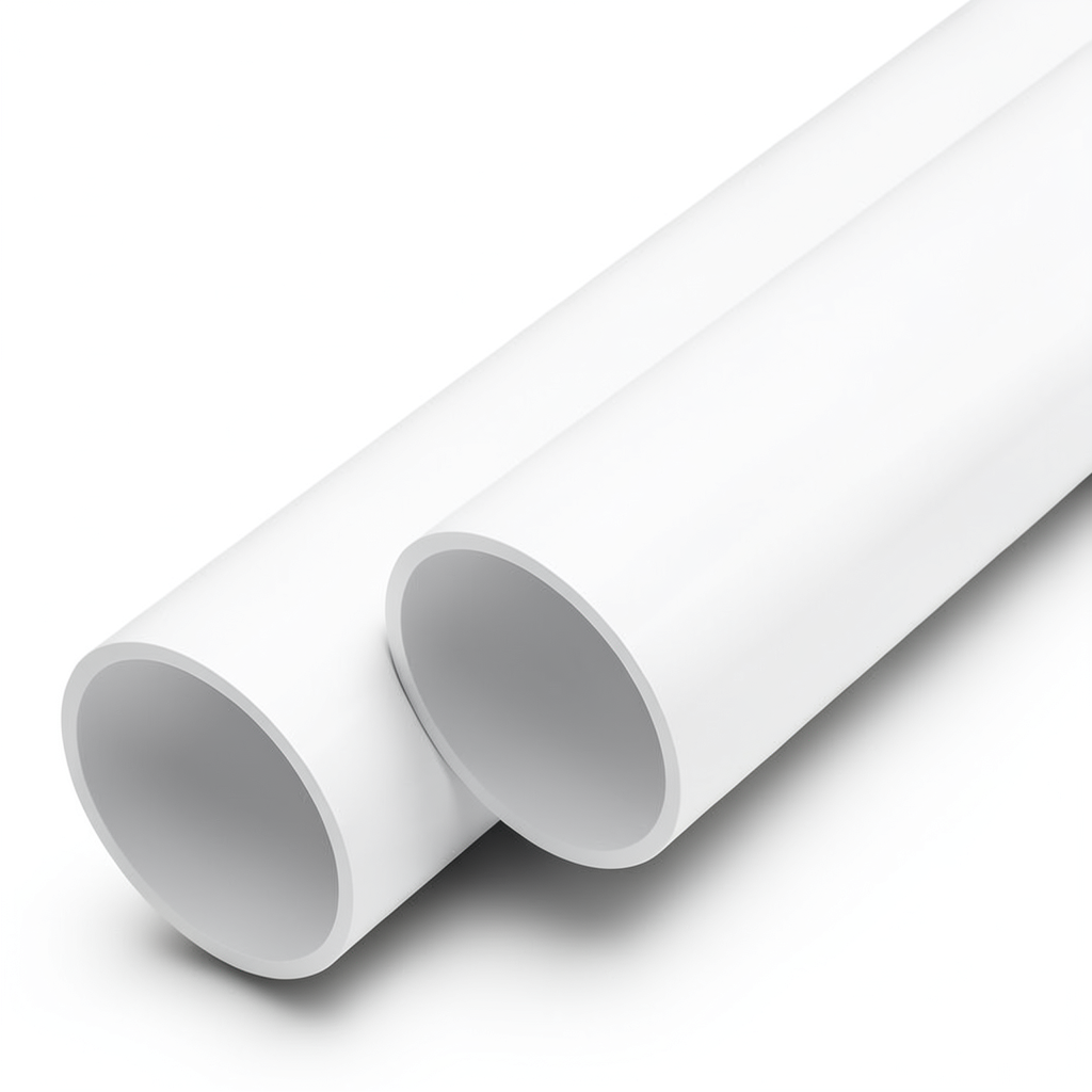 UPVC Pipes Nominal Pressure 20 Bar Outside Diameter 200 mm Thickness 14.7 mm White