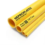 HDPE Pipes PE 80 Pressure 16 Bar Diameter 400 mm Thickness 44.7 mm Yellow | NEPROPLAST