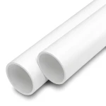 مواسير UPVC ضغط اسمي 20 بار قطر خارجي 225 مم سمك 18.4 مم لون أبيض