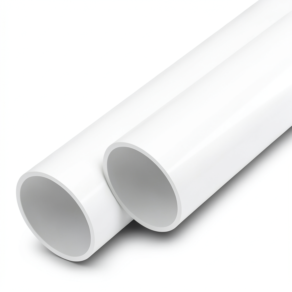 مواسير UPVC ضغط 20 بار قطر خارجي 16 مم سمك 1.5 مم لون أبيض