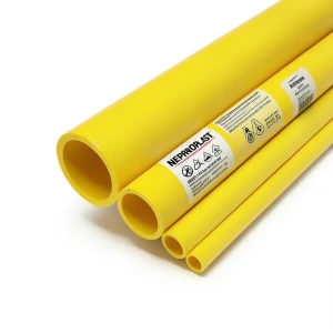HDPE Pipes PE 80 16 Bar 560 mm Diameter 62.5 mm Thickness Yellow | NEPROPLAST
