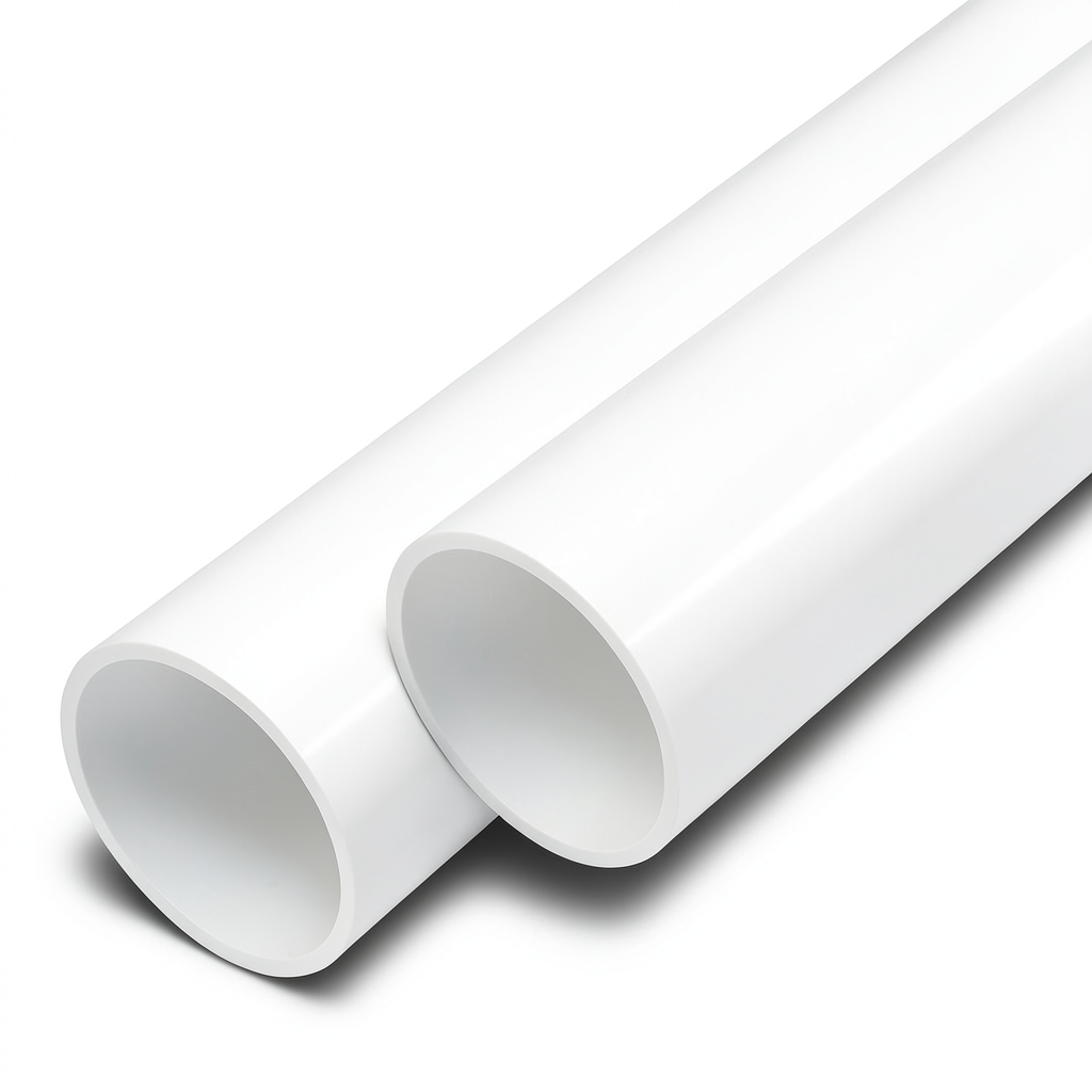 UPVC Pipes Nominal Pressure 20 Bar Outside Diameter 200 mm Thickness 14.7 mm White