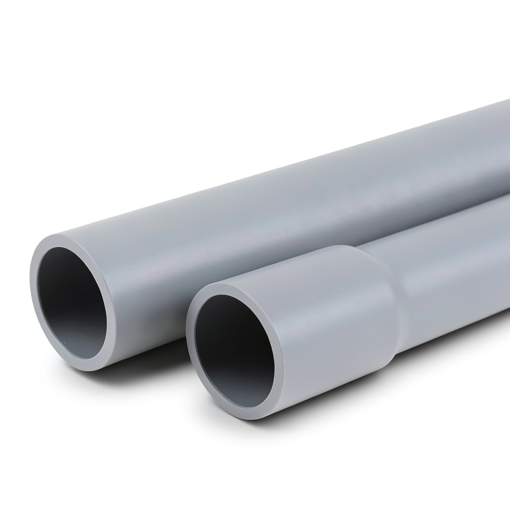 UPVC Pipes Nominal Pressure 9 Bar Size 2 Inch Thickness 2.5 mm Gray