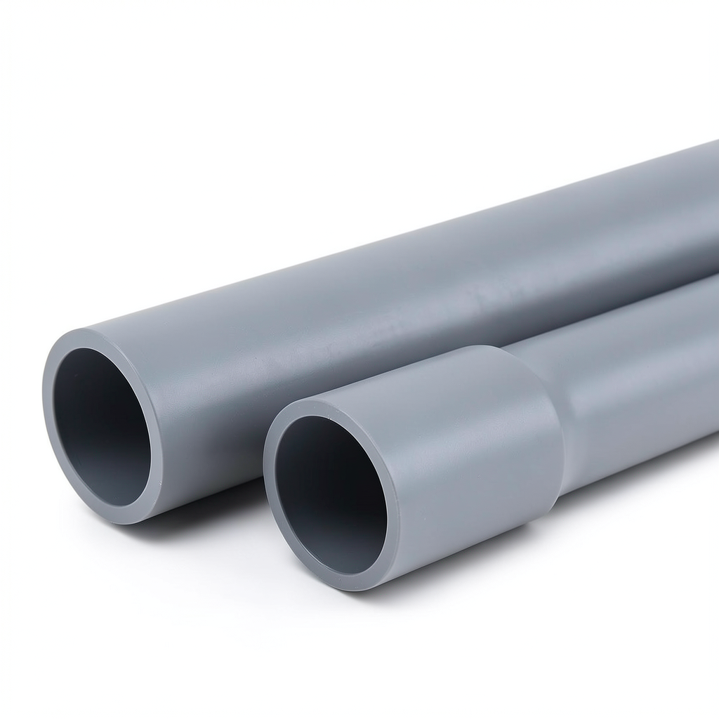 UPVC Pipes Nominal Pressure 4 Bar Outer Diameter 710 mm Thickness 14.00 mm Gray
