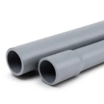 أنابيب UPVC ضغط اسمي 9 بار مقاس 8 إنش سمك 7.8 مم لون رمادي