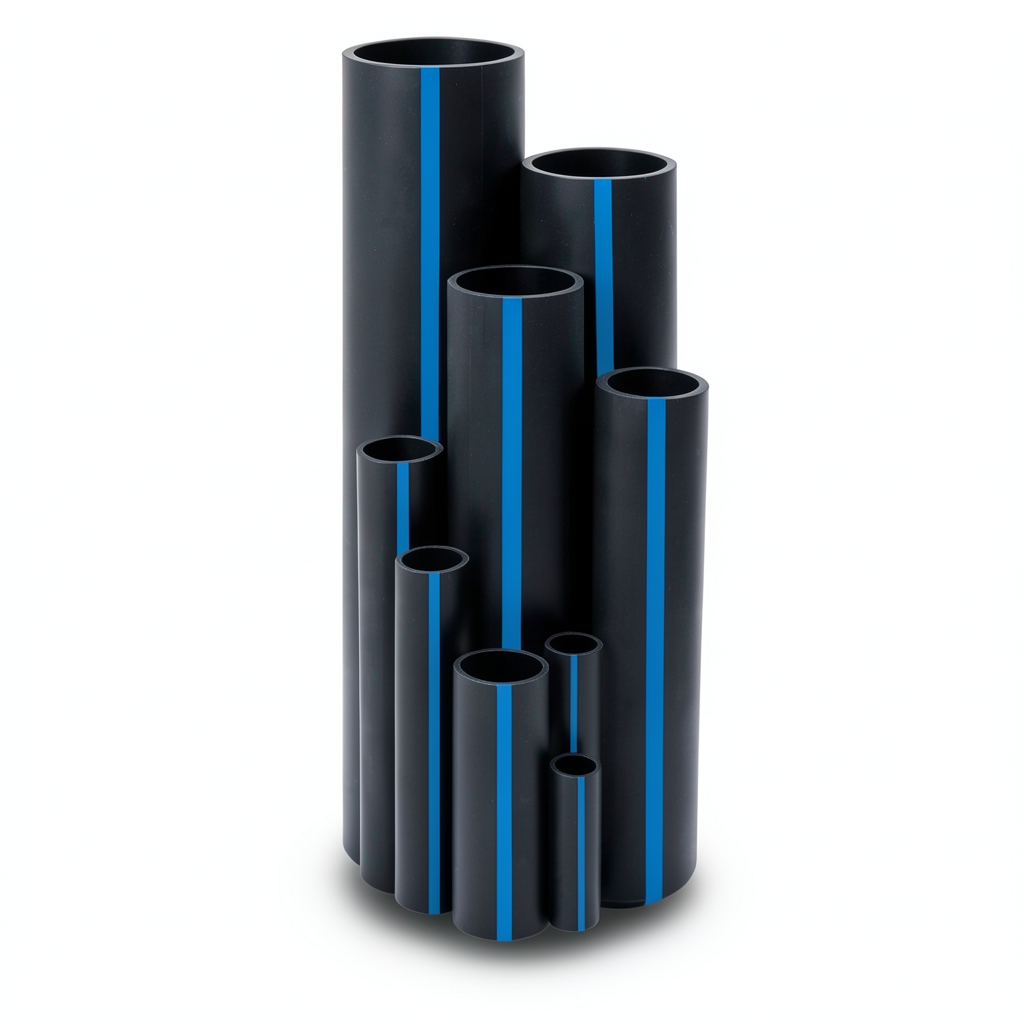 Sappco HDPE Pipes PE 100 Pressure 10 Bar Outside Diameter 200 mm Thickness 11.9 mm Black Color | SAPPCO