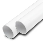 UPVC Pipes Nominal Pressure 20 Bar Outside Diameter 200 mm Thickness 14.7 mm White